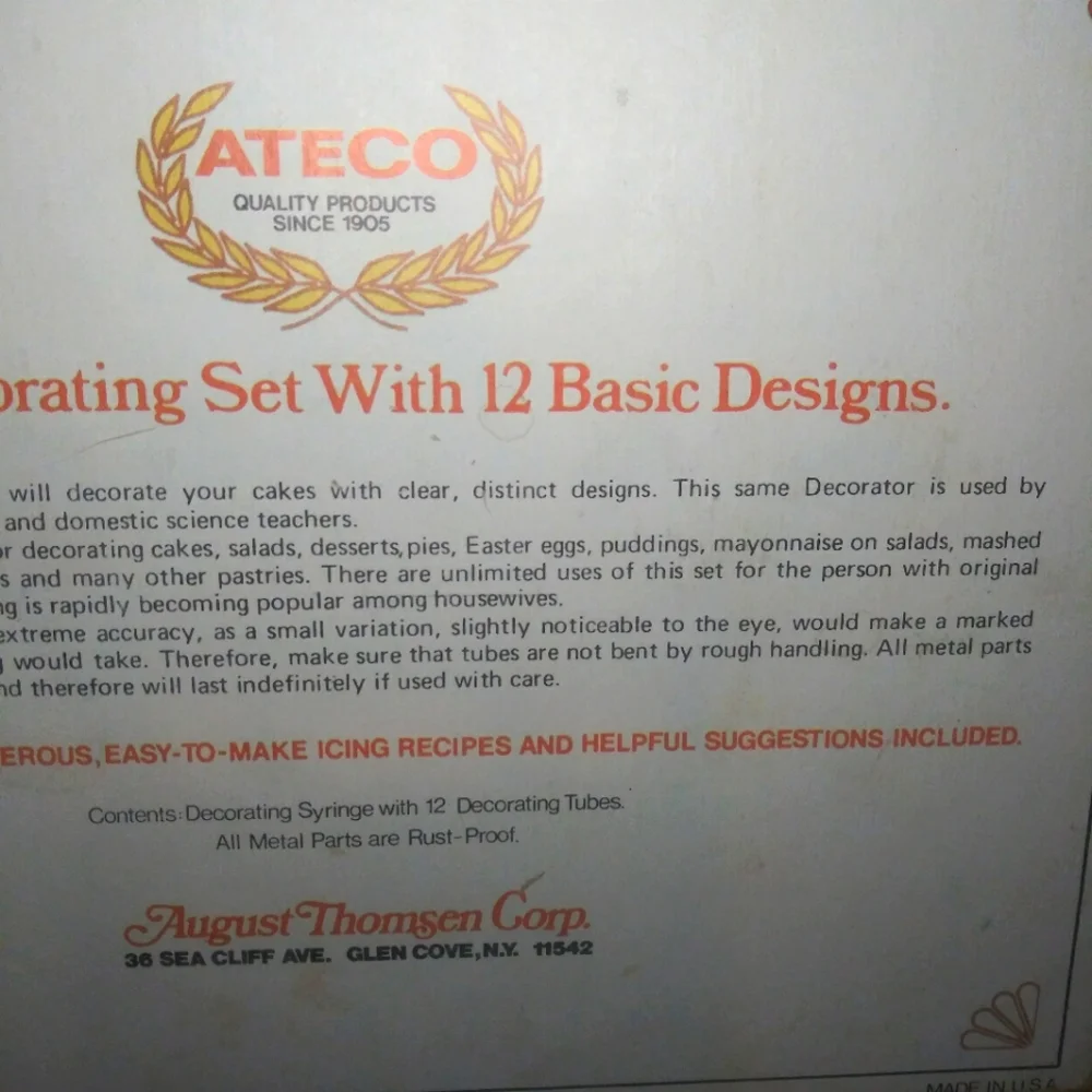 Vintage Ateco Mid-Century The Cake & Food Decorating Set - Picture 6 of 13